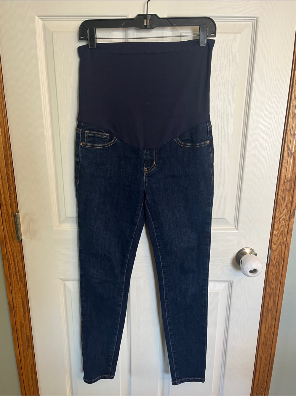 Pinkblush Dark Blue Skinny Maternity Jeans